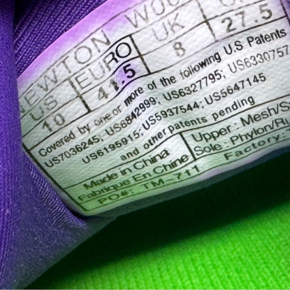 Newton running lady Isaac marina/violet women’s 10 - Picture 11 of 12